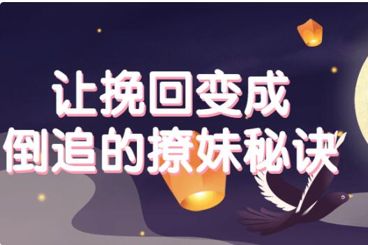 《撩妹如何让挽回变成倒追视频教程》百度网盘下载【081606】