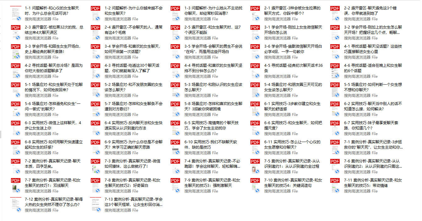 聊天案例分析合集