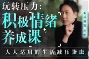 松明《玩转压力：积极情绪养成课》完结