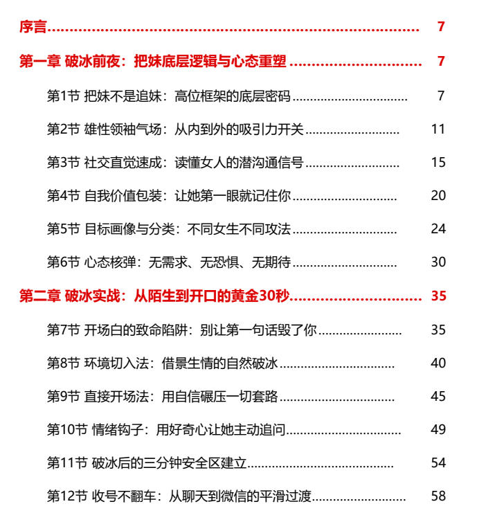 《PUA把妹：从0到1上手手册》